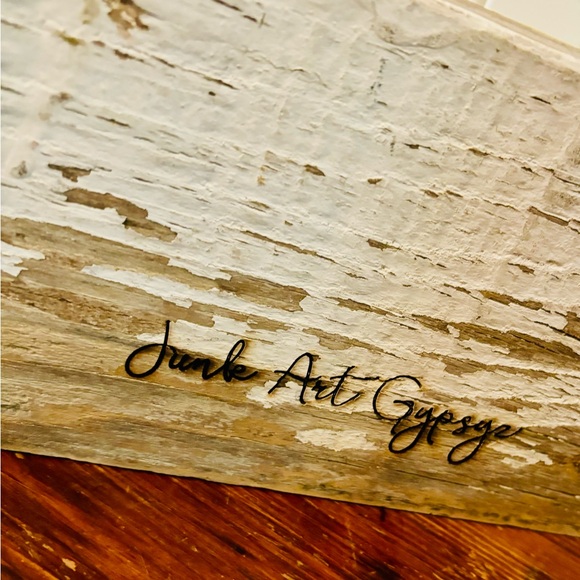 Adorable rustic yellow polka dot wooden Our Nest Sign - Picture 4 of 7